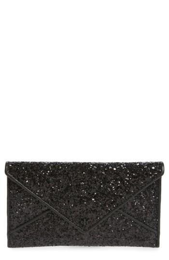 Tory Burch Glitter Envelope Pouch - Black