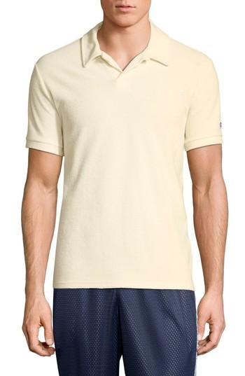 Men's Champion Sponge Terry Crewneck Sweatshirt, Size - Ivory
