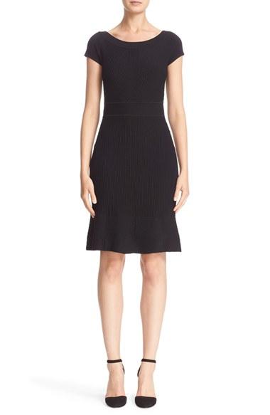 Women's Armani Collezioni Cross Piping Knit Dress