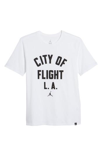 Men's Nike Jordan Sportswear City Of Flight T-shirt, Size - White