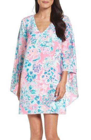 Women's Lilly Pulitzer Miri Silk Caftan - Pink