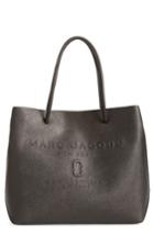 Marc Jacobs Logo Leather Shopper - Grey