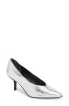 Women's Marc Fisher Ltd Dallon Kitten Heel Pump .5 M - Metallic