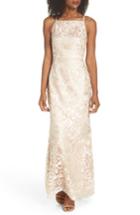 Women's Vince Camuto Sleeveless Embroidered Gown - Beige