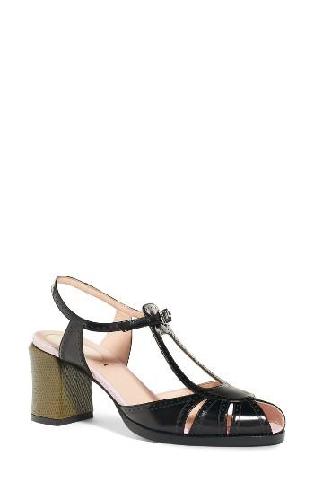 Women's Fendi 'chameleon' Leather Sandal