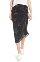 Women's Chelsea28 Ruched Midi Skirt, Size - Black