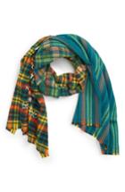Women's Acne Studios Check Wool Scarf, Size - Coral