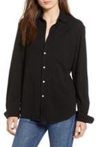 Women's Frank & Eileen Tee Lab Eileen Jersey Button Front Shirt - Black