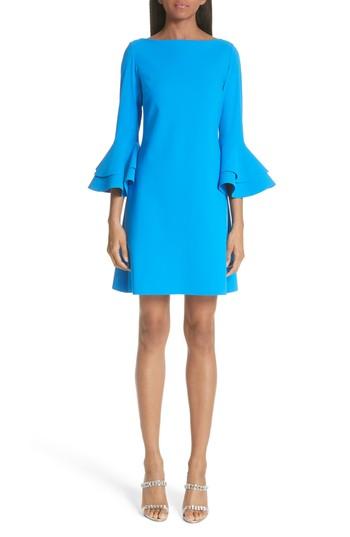 Women's Chiara Boni La Petite Robe Natalia Ruffle Bell Sleeve Dress Us / 36 It - Blue