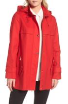 Petite Women's Trina Trina Turk A-line Rain Jacket P - Red