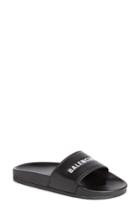 Women's Balenciaga Logo Slide Sandal Us / 36eu - Black