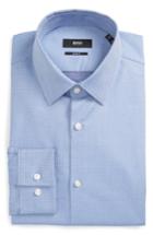 Men's Boss Isko Slim Fit Geometric Dress Shirt - Blue