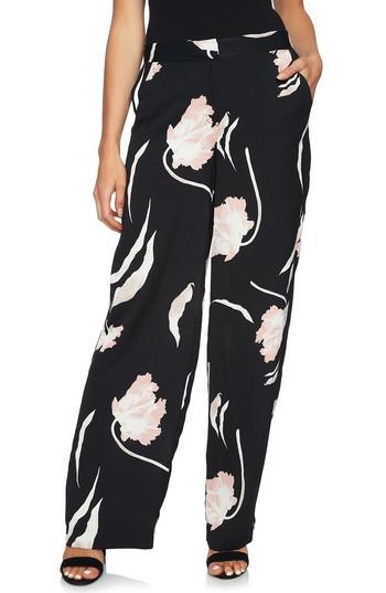 Women's 1.state Flat Front Wide Leg Pants - Pink