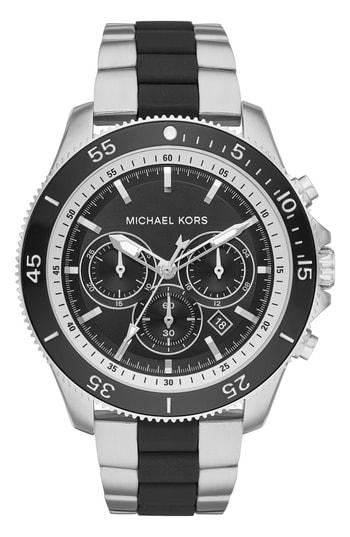 Men's Michael Kors Theroux Silicone Bracelet Watch, 45mm
