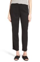 Women's Eileen Fisher Tapered Ankle Trousers - Black