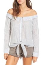 Women's Leith Portrait Stripe Off The Shoulder Blouse