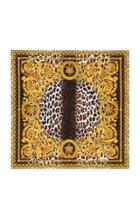 Women's Versace First Line Wild Baroque Silk Scarf, Size - Metallic