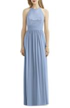 Women's After Six Sequin Open Back Chiffon Gown - Blue