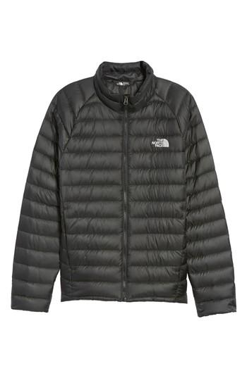 Men's The North Face Trevail Water Repellent Packable Down Jacket - Black