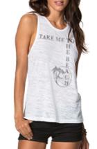 Women's O'neil Take Me To The Beach Graphic Tank - White