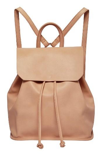 Urban Originals Midnight Faux Leather Flap Backpack - Pink