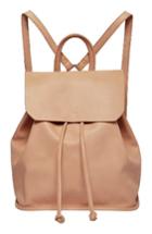 Urban Originals Midnight Faux Leather Flap Backpack - Pink