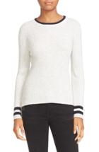 Women's Frame Rib Knit Cotton & Wool Sweater