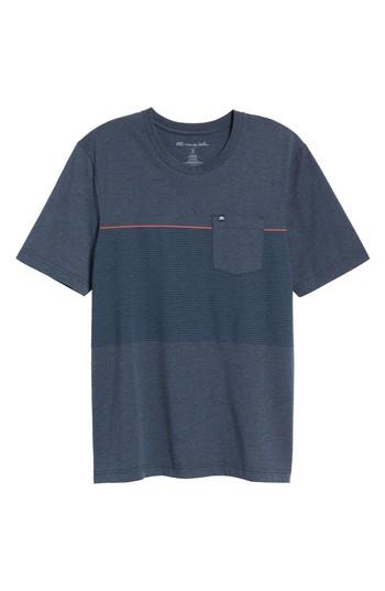 Men's Travis Mathew Jeramie Stripe Pocket T-shirt, Size - Blue