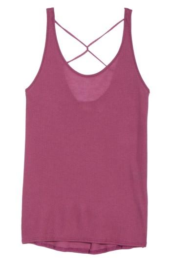 Women's Zella Crossback Tank, Size - Purple