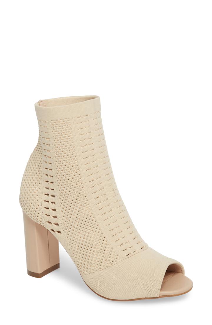 Women's Matisse Can't Stop Open Toe Sock Bootie .5 M - Beige