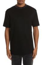Men's Acne Studios Navid Logo Collar T-shirt - Black