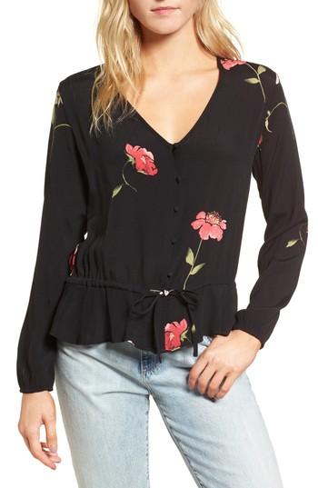 Women's Rails Beaux Print Blouse - Black