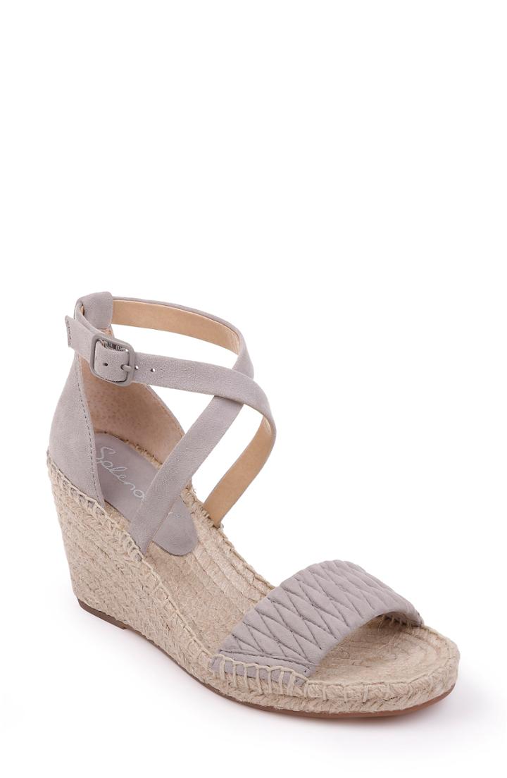 Women's Splendid Sheri Wedge Espadrille Sandal M - Grey
