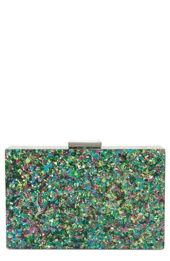 Nordstrom Confetti Box Clutch - Blue