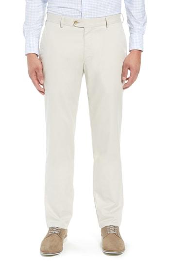 Men's Peter Millar Soft Touch Twill Trousers - Beige