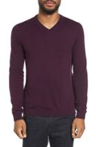 Men's Ted Baker London V-neck Sweater (xxl) - Purple