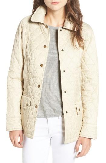 Women's Barbour 'beadnell - Summer' Quilted Jacket Us / 8 Uk - Ivory
