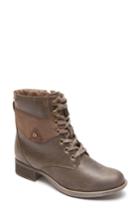 Women's Rockport Copley Waterproof Combat Boot .5 M - Brown