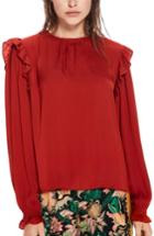 Women's Scotch & Soda Ruffle Top - Red