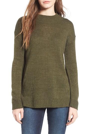 Women's Cotton Emporium Mock Neck Tunic - Green