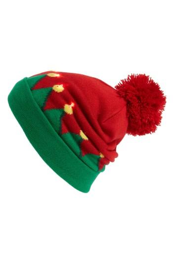 Women's Capelli Of New York Elf Led Beanie - Red