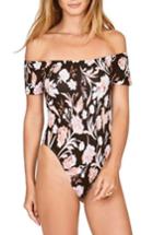 Women's Amuse Society Now Or Never Off The Shoulder Bodysuit - Black