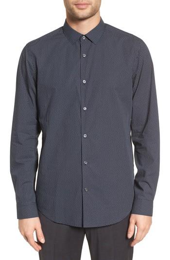 Men's Theory Murray Slim Fit Sport Shirt - Blue