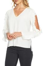 Women's 1.state Ruffle Cold Shoulder Top -