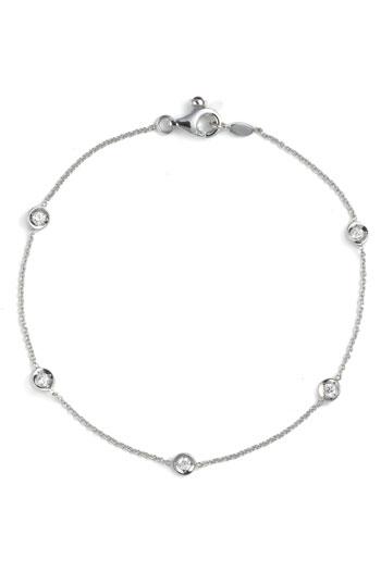 Women's Roberto Coin Diamond Bezel Station Bracelet