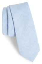 Men's Nordstrom Men's Shop Collins Solid Skinny Tie, Size - Blue