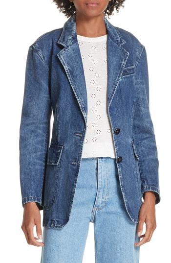 Women's La Vie Rebecca Taylor Denim Blazer - Blue