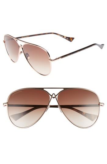 Women's Altuzarra 60mm Metal Aviator Sunglasses - Rose Gold