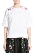Women's Tricot Comme Des Garcons Embroidered Broadcloth Top