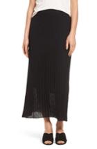 Women's Nic+zoe Pleat Knit Maxi Skirt - Black
